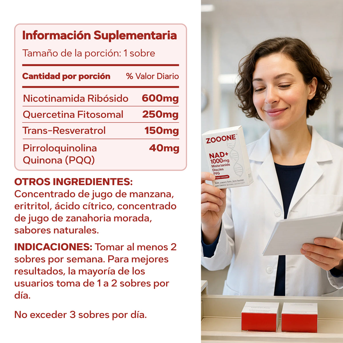 ZOOONE NAD+ Líquido